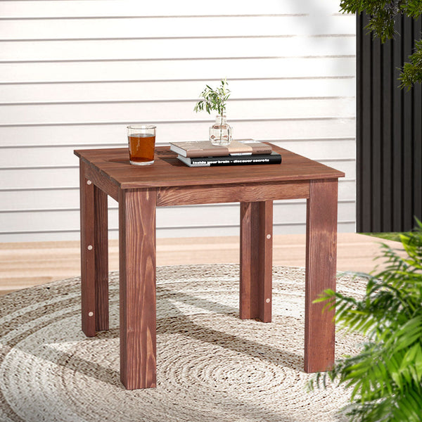 Gardeon Coffee Side Table Desk Outdoor Furniture Camping Garden Brown Coffee Tables