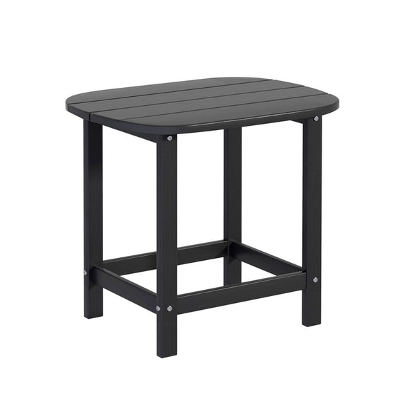 Gardeon Outdoor Coffee Side Table Hdpe Desk Patio Furniture Camping Garden Black Coffee Tables