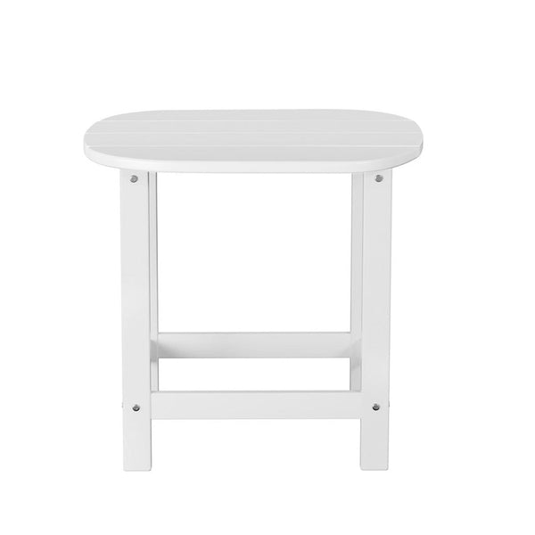Gardeon Outdoor Coffee Side Table Hdpe Desk Patio Furniture Camping Garden White Coffee Tables