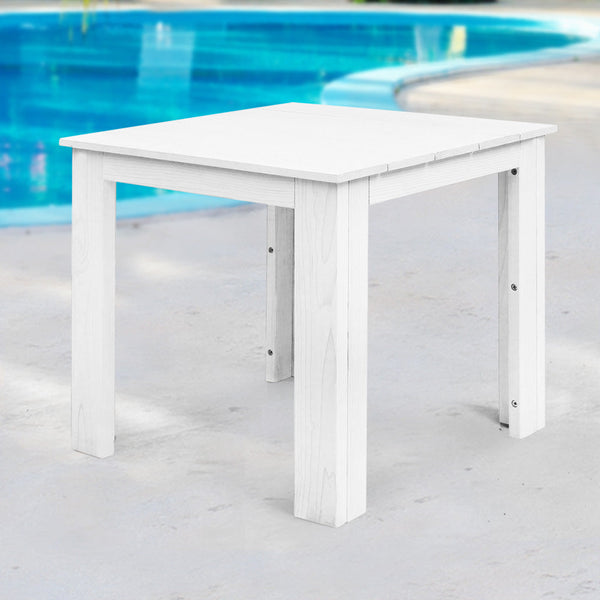 Gardeon Coffee Side Table Wooden Desk Outdoor Furniture Camping Garden White Coffee Tables