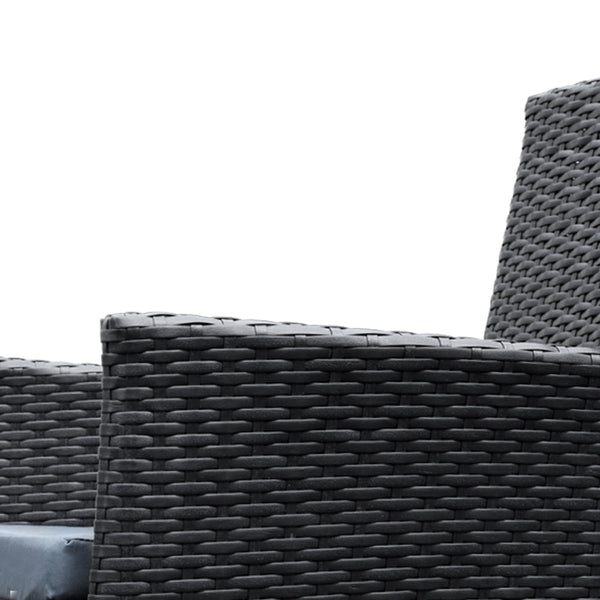 Gardeon Outdoor Dining Set 9 Piece Wicker Lounge Setting Black Outdoor Dining Sets