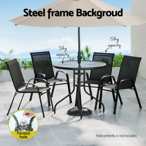 Gardeon Outdoor Dining Set Table And Chairs Patio Garden Furniture Bistro Patio Furniture Sets