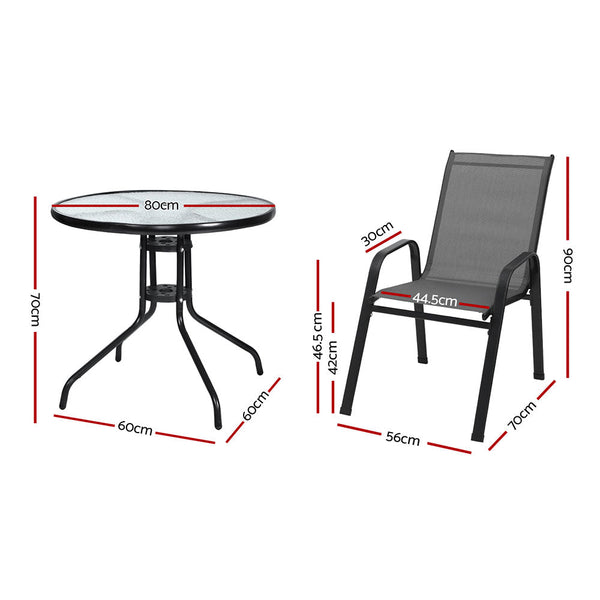 Gardeon Outdoor Dining Set Table And Chairs Patio Garden Furniture Bistro Set Outdoor Dining Sets