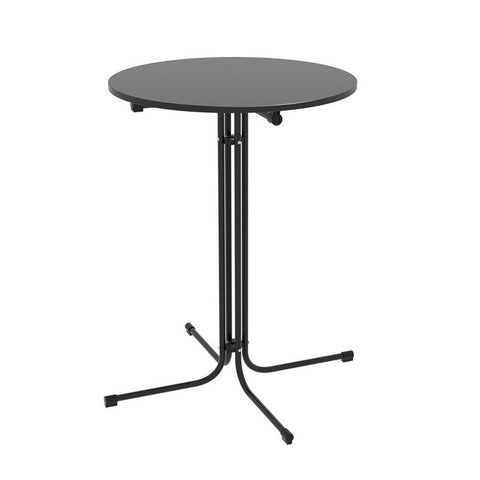 Gardeon Outdoor Bar Table Round Folding Desk Top 109Cm Patio Furniture Black Patio & Garden Tables