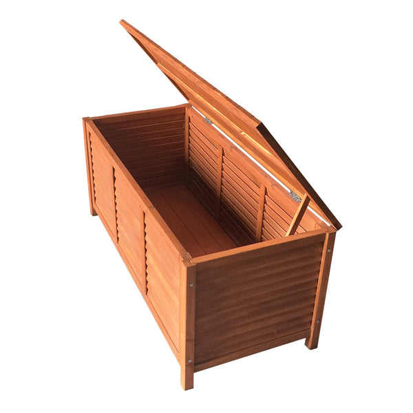 Gardeon Outdoor Storage Bench Box 210L Wooden Patio Furniture Garden Chair Seat Storage Deck Boxes