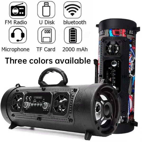 New Wireless Karaoke Smart Bluetooth Speaker Car Audio Subwoofer Gift For Computers/People Street Fashion Audio Docks & Mini Speakers