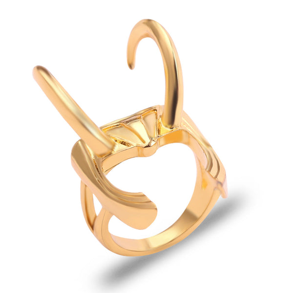 Simple Design Rocky Ring Irregular Gold Fang Statement Finger Rings