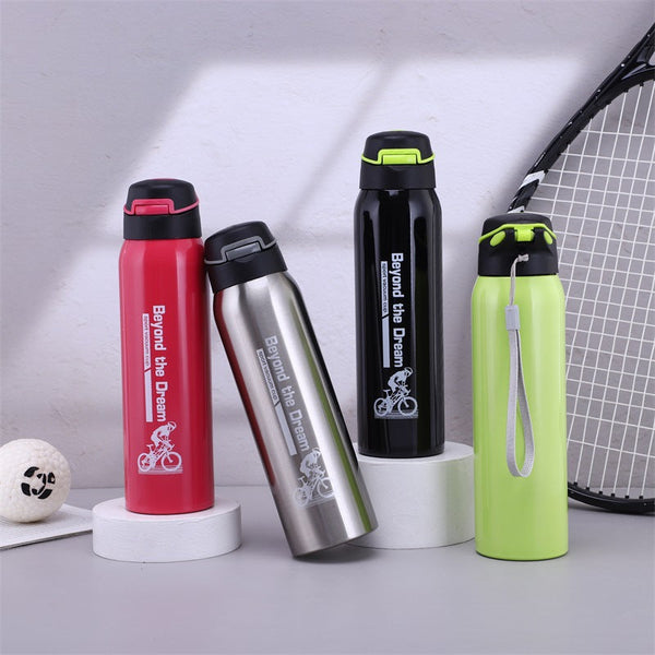 Outdoor Sports Portable Thermos Kettle With Handle 500Ml Vacuum Insulated Water Cup Vacuum Flasks & Mugs