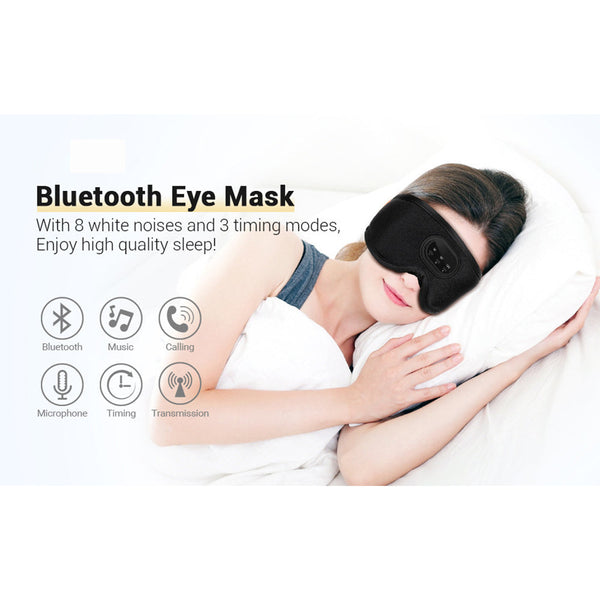 Bluetooth White Noise Milk Silk 3D Eye Socket Full Blackout Breathable Smart Music Sleep Mask Sleep Masks