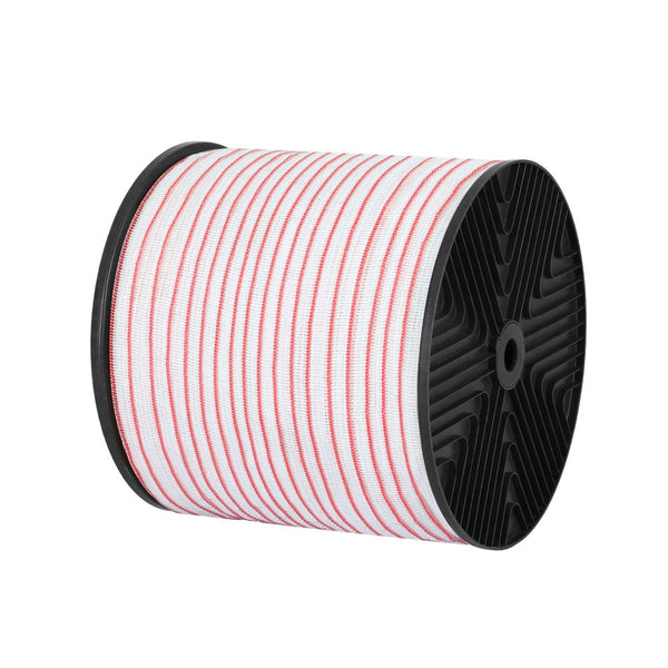 Giantz Electric Fence Tape Polytape 400M Wire Red White Electric Fencing