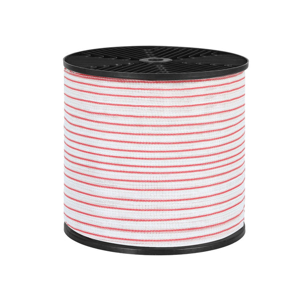 Giantz Electric Fence Tape Polytape 400M Wire Red White Electric Fencing