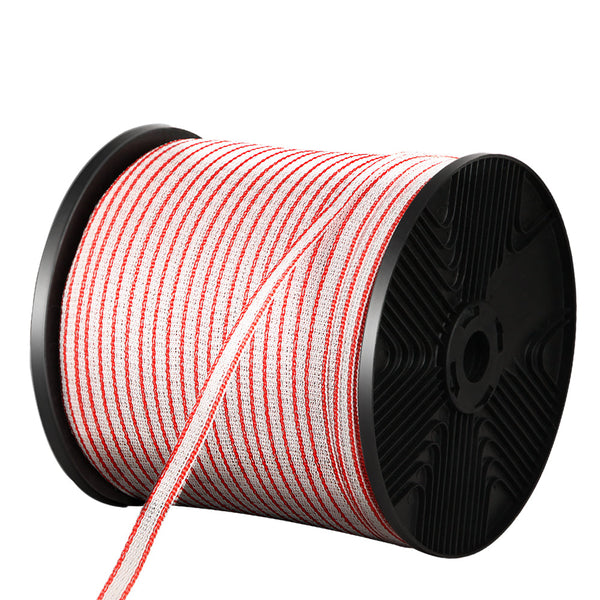 Giantz Electric Fence Poly Tape 400M Insulator Electric Fencing