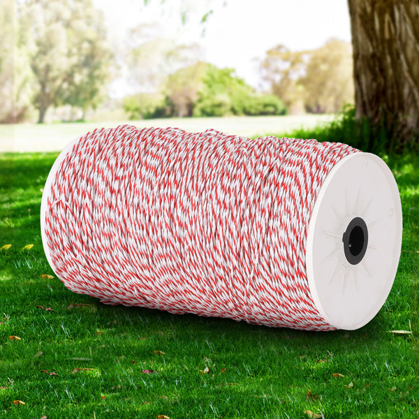 Giantz Electric Fence Poly Wire 1000M Electric Fencing