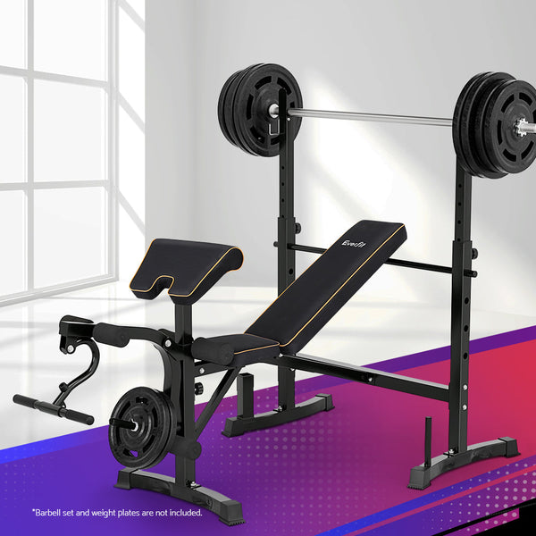 Everfit Weight Bench 10 In Press Home Gym Station 330Kg Capacity Weights Benches