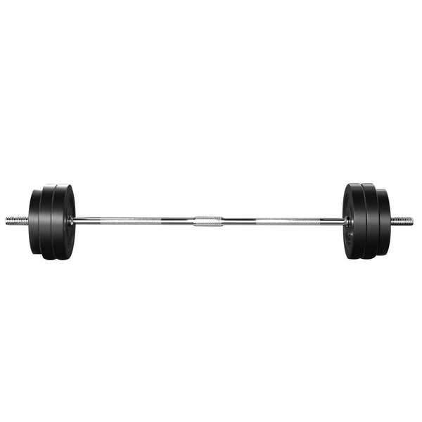 Everfit 58Kg Barbell Set Weight Plates Bar Lifting Bench 168Cm Barbells & Attachments