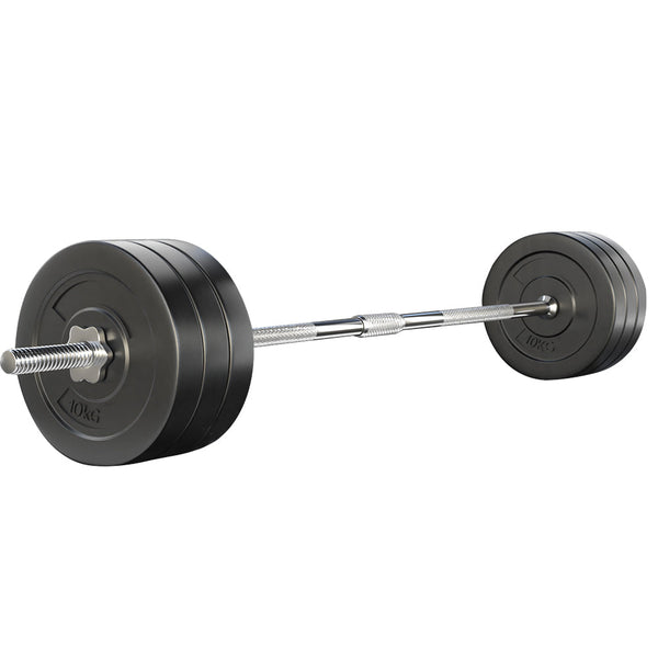 Everfit 68Kg Barbell Set Weight Plates Lifting Bench 168Cm Barbells & Attachments