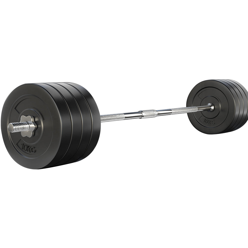 Everfit Barbell Set 88Kg Weight Plates Lifting Bench Strength Training Barbells & Attachments