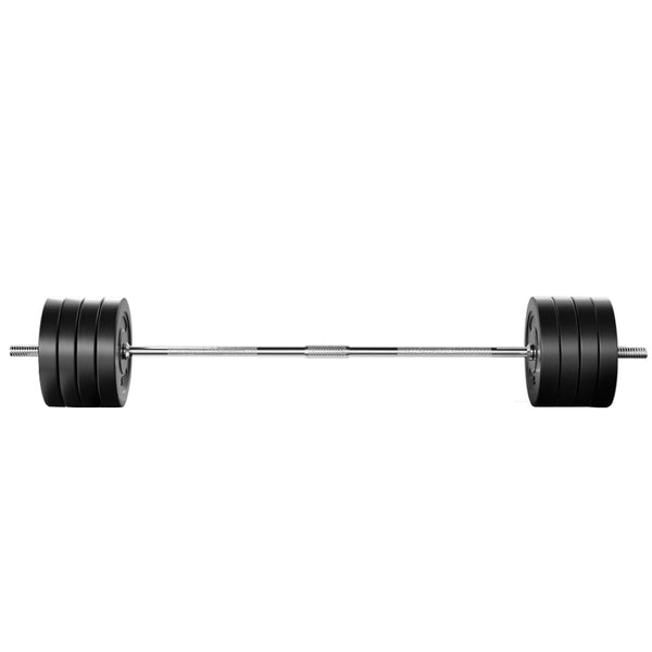 Everfit Barbell Set 88Kg Weight Plates Lifting Bench Strength Training Barbells & Attachments