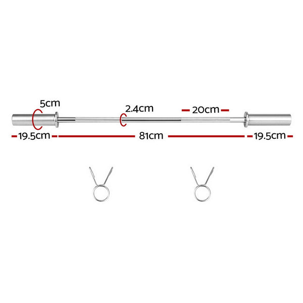 Everfit Barbell Weights Lifting Dumbbells Olympic Training Gym Fitness Barbells & Attachments
