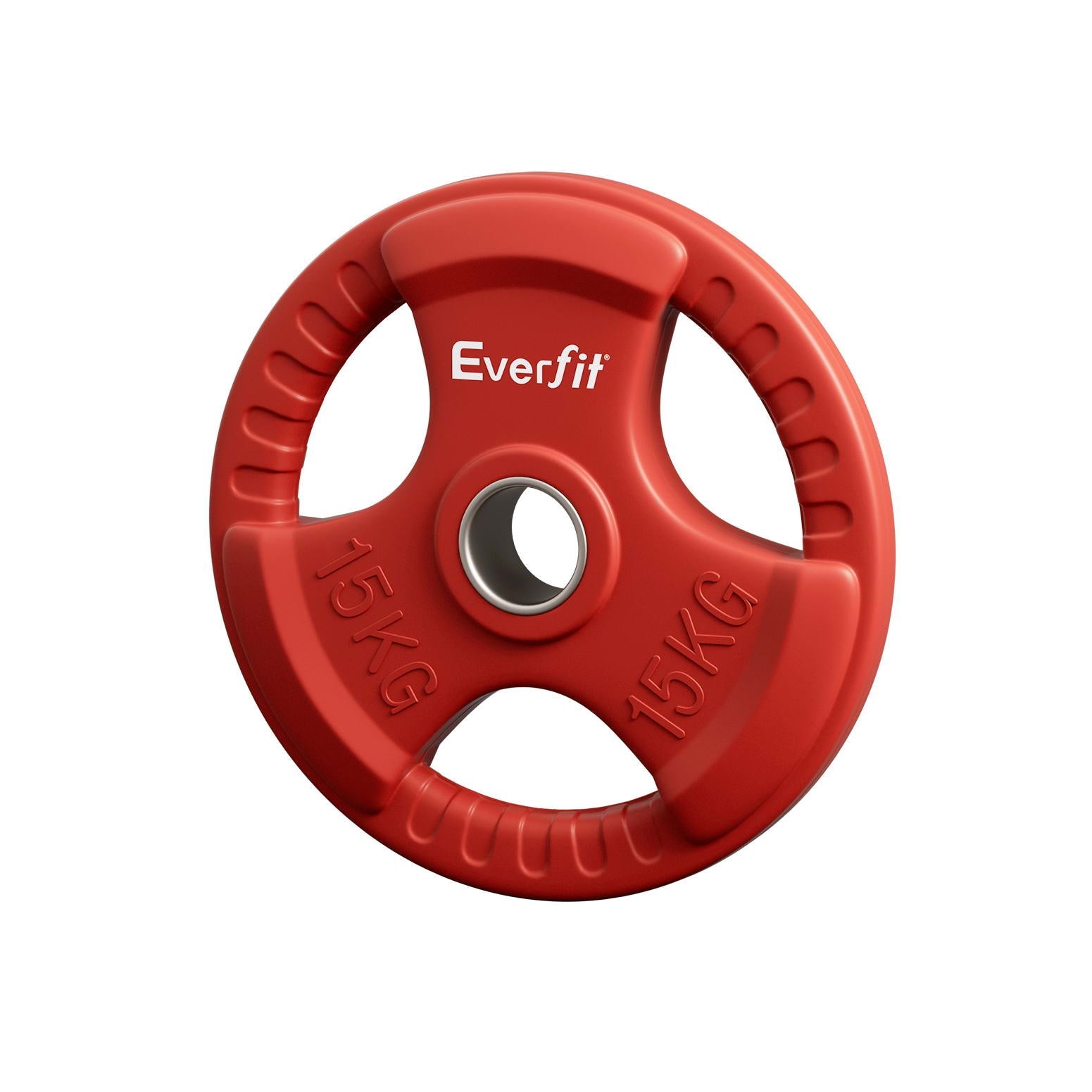 Everfit 15Kg Dumbbell Barbell Lifting Home Gym Red Weight Plates