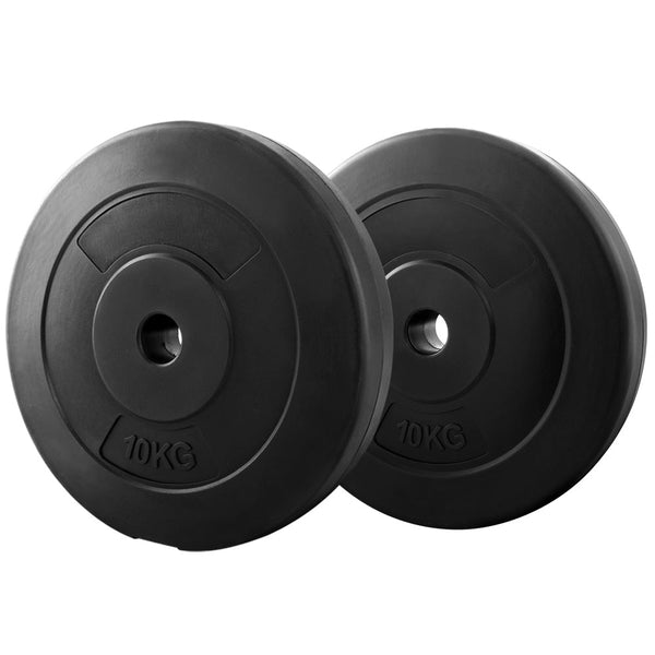 Everfit 2X 10Kg Barbell Lifting Weight Plates