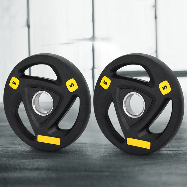 Everfit Olympic 5Kgx2 Dumbbells Barbells Lifting Home Weight Plates