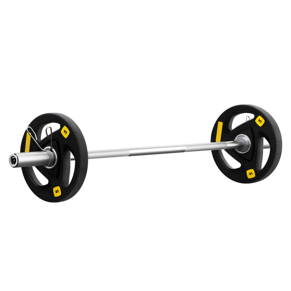 Everfit Barbells Set 16Kg 120Cm Dumbbells Plate Weight Lifting Home Gym Barbells & Attachments
