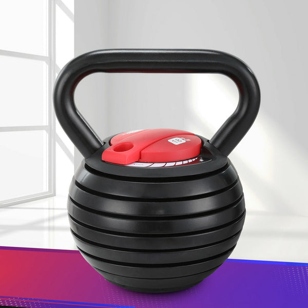 Everfit 18Kg Kettlebell Set Portable Bell Weight Dumbbells 10Lbs 40Lbs Kettlebells