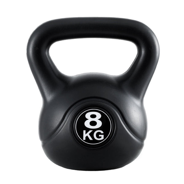 Everfit 8Kg Kettlebell Set Weight Lifting Bench Dumbbells Bell Gym Home Kettlebells
