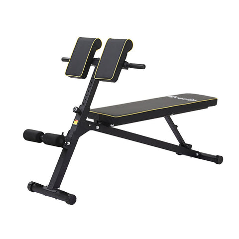 Gardeon Everfit Roman Chair Weight Bench Strength Training Preacher Curls Weights Benches