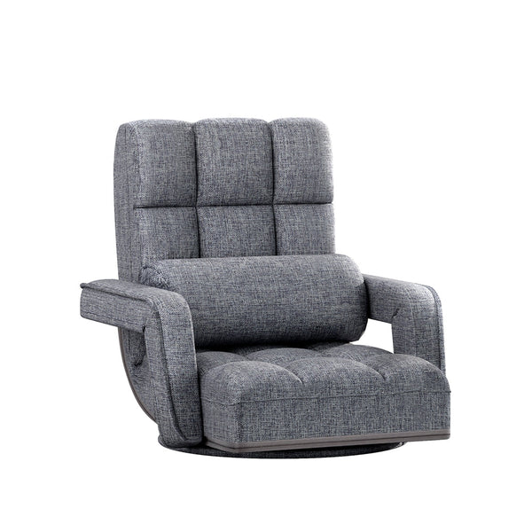 Artiss Floor Chair Lounge Sofa Swivel Grey Chairs