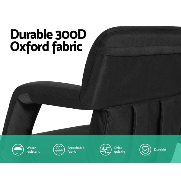 Artiss 2X Floor Lounge Sofa Bed With Armrest Heated Cushion Sofas Armchairs & Couches