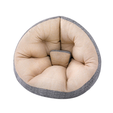 Artiss Foldable Floor Sofa Bed Chair Washable Beige Furniture For Home And Garden Sofa Beds