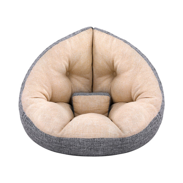 Artiss Foldable Floor Sofa Bed Chair Washable Beige Furniture For Home And Garden Sofa Beds