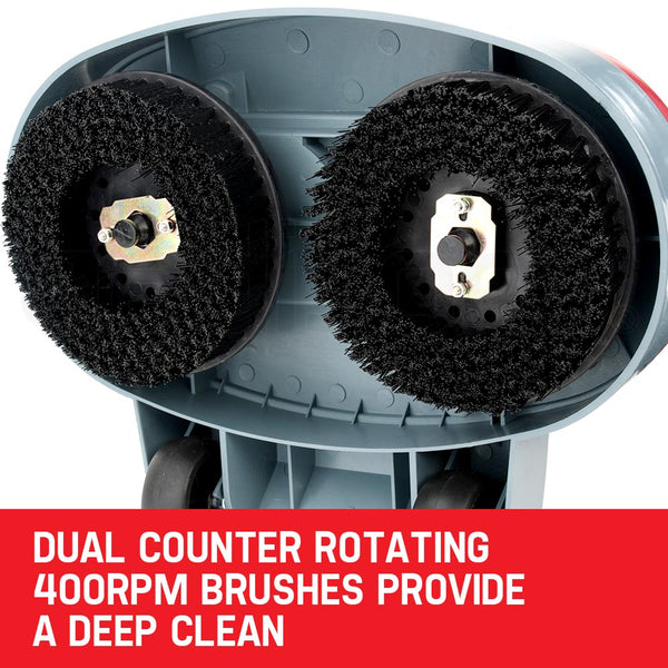 5 In 1 Floor Polisher Twinhead Timber Cleaning Tile Wax Buffer Cleaner Buffers & Polishers