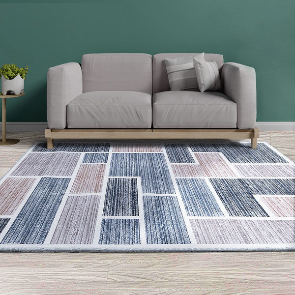 Artiss Rug 160X230cm Area Large Carpet Soft Short Pile Modern Oblo Rugs