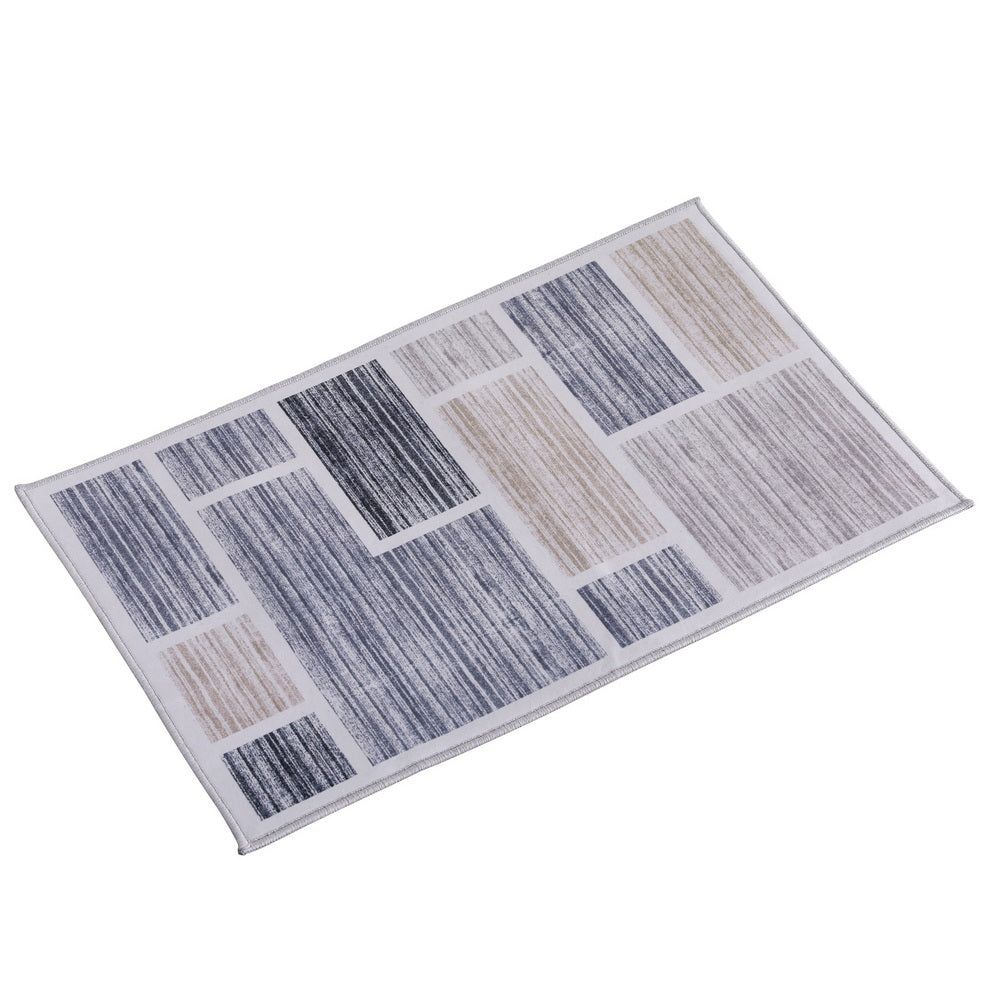 Artiss Floor Rug 50X80cm Doormat Soft Velvet Non Slip Bath Mat Small Modern Rugs