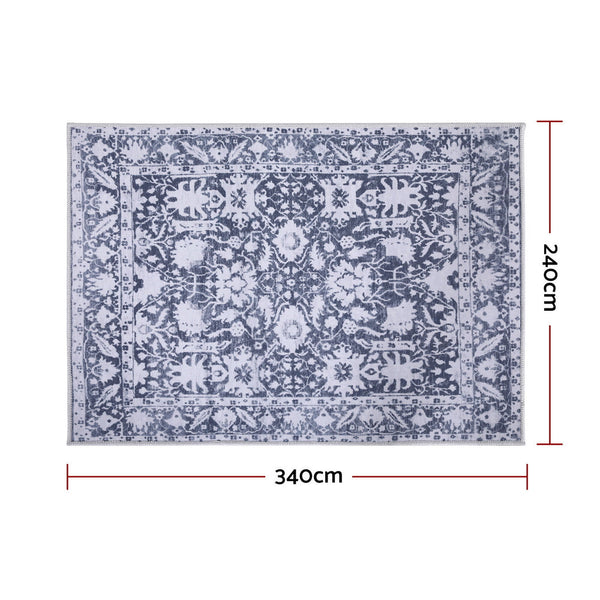 Artiss Floor Rug 240X340cm Soft Velvet Washable Modern Area Rug Floor Carpet Mat Rugs