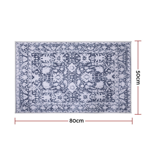 Artiss Floor Rug 50X80cm Doormat Soft Velvet Non Slip Bath Mat Small Rug Modern Rugs