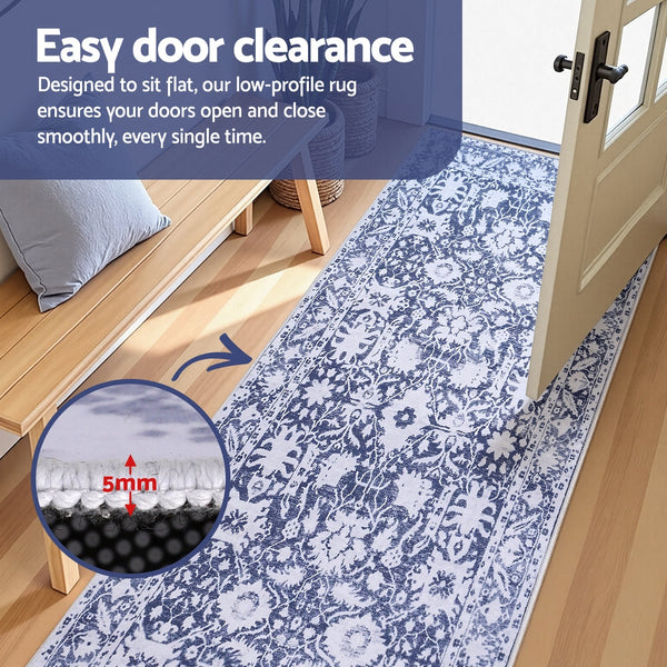 Artiss Hallway Runner Rug 80X180cm Soft Velvet Washable Modern Kitchen Mat Rugs