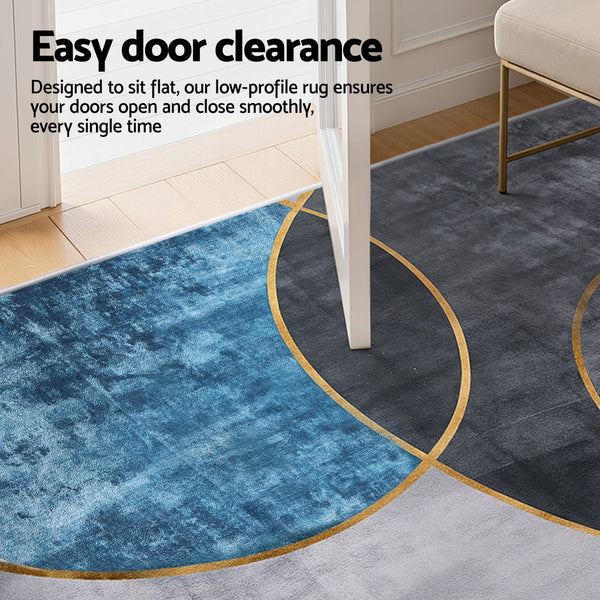 Artiss Washable Floor Rug 160X230cm Large Geometric Area Rug Modern Floor Carpet Rugs