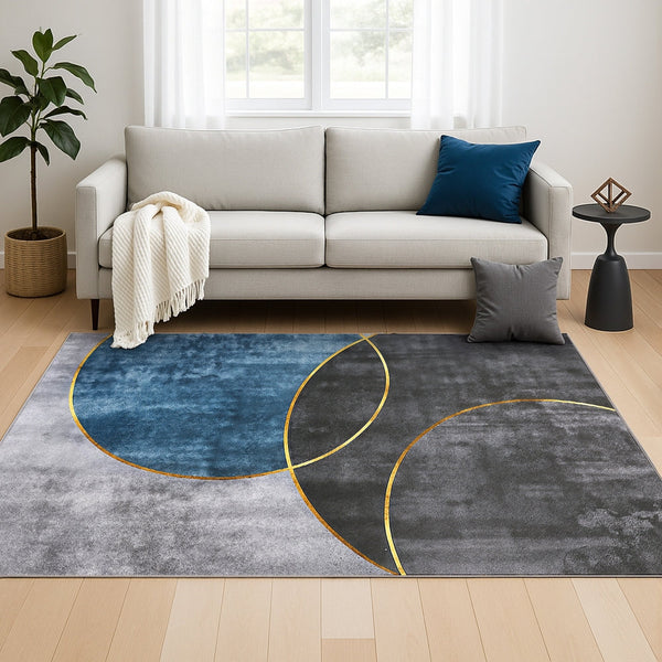 Artiss Washable Floor Rug 160X230cm Large Geometric Area Rug Modern Floor Carpet Rugs
