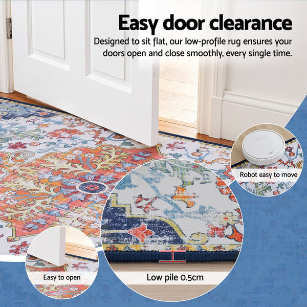 Artiss Floor Rug 120X170cm Large Washable Geometric Area Modern Carpet Mat Rugs