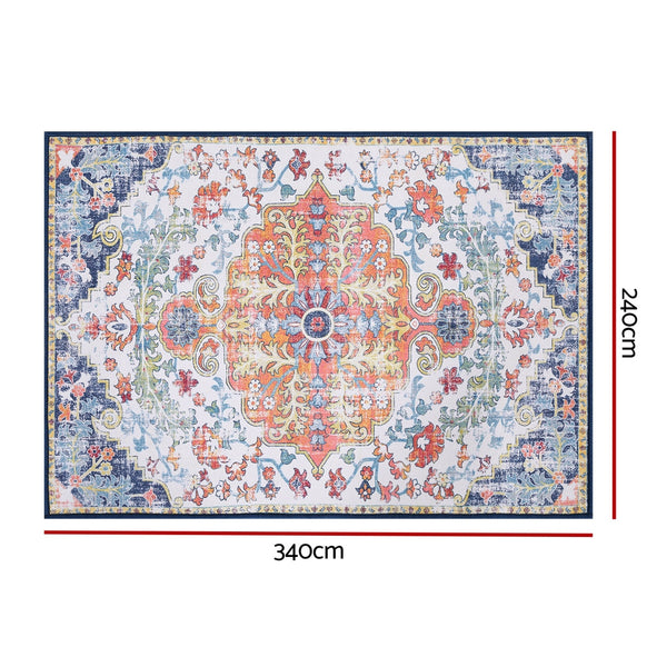 Artiss Floor Rug 240X340cm Large Washable Geometric Area Rug Modern Carpet Mat Rugs
