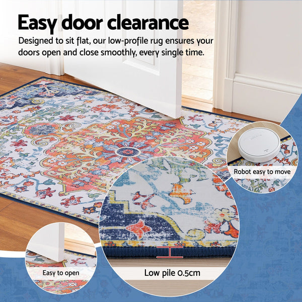 Artiss Floor Rug 50X80 Doormat Carpet Short Pile Non Slip Entryway Mat Bohemian Rugs