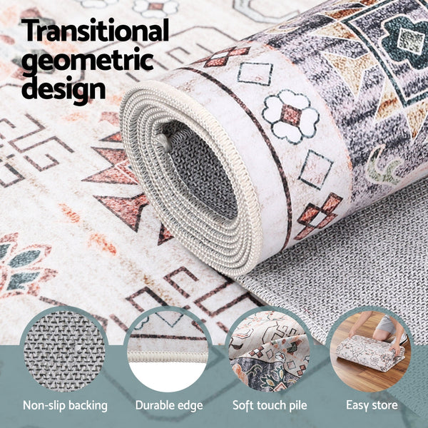 Artiss Washable Floor Rug 160X230cm Large Area Modern Living Room Carpet Rugs