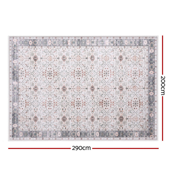 Artiss Washable Floor Rug 200X290cm Large Area Modern Living Room Carpet Rugs