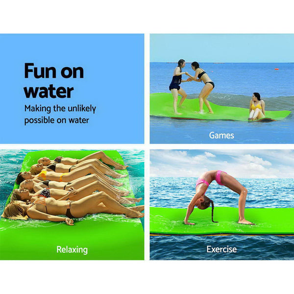 Weisshorn Floating Water Mat 2.7X1.8M Foam Pad Swimming Pool Island Platform Inflatable & Kid Pools