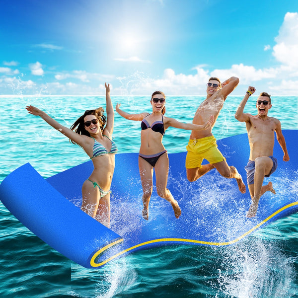 Weisshorn Floating Water Mat 3.5X1.8M Foam Pad Swimming Pool Platform Blue Inflatable & Kid Pools