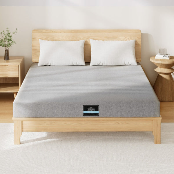 Giselle Bedding Cool Gel Memory Foam Mattress Charcoal 7 Zone Washable Bamboo Cover 15Cm Double Mattresses